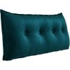 Body Bolster Pillow Velvet Turquoise