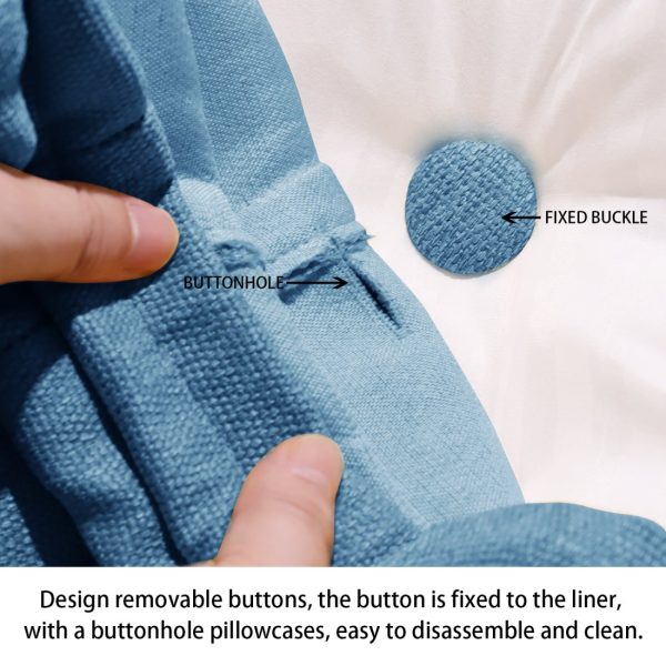 Full Body Pillow Linen Blue - Image 5