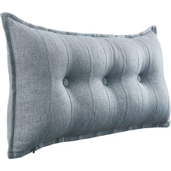 Large Body Pillow Linen Grey