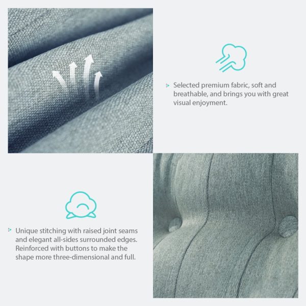 Large Body Pillow Linen Grey - Image 7