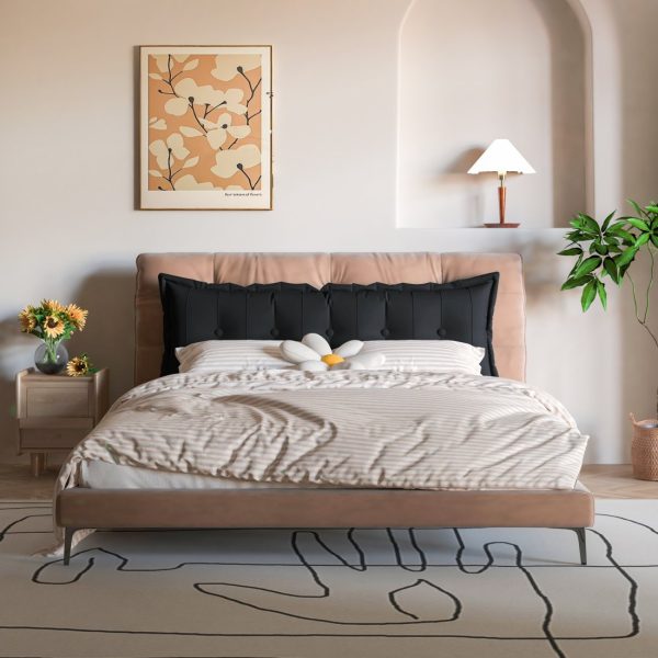 Headboard Bolster Flat Full Body Pillow Black - Image 10