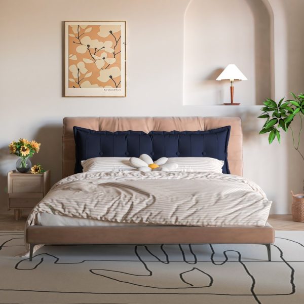 Large Headboard Pillow Flat Body Pillow Blue - Image 7