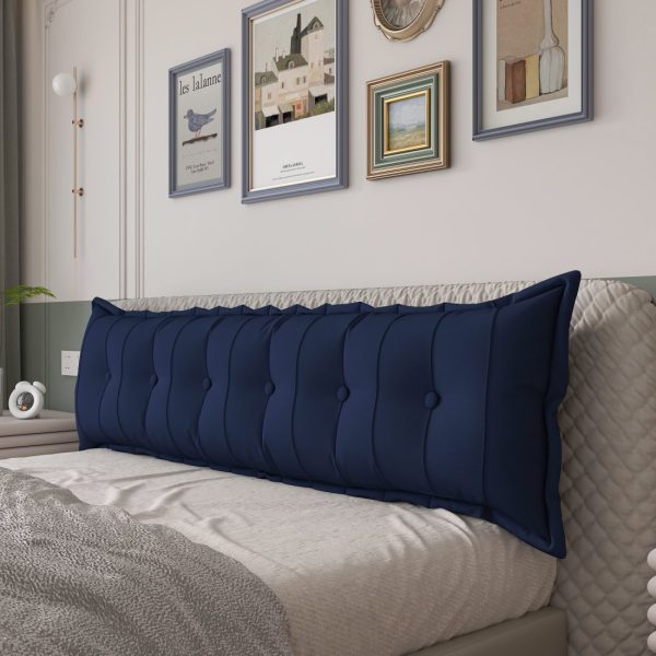 Large Headboard Pillow Flat Body Pillow Blue - Image 8