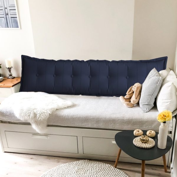 Large Headboard Pillow Flat Body Pillow Blue - Image 9