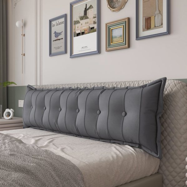 Flat Bed Bolster Body Support Pillow Gray - Image 12