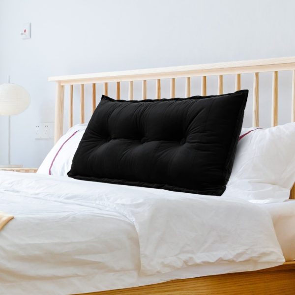 Oversized Flat Body Pillow Velvet Black - Image 10