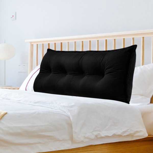 Oversized Flat Body Pillow Velvet Black - Image 11