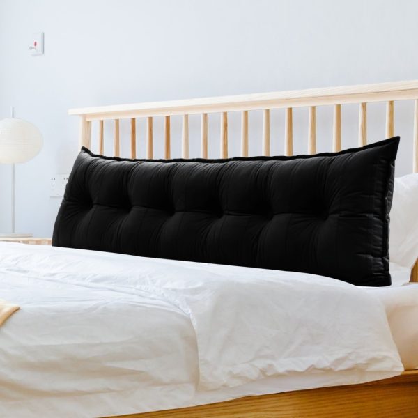 Oversized Flat Body Pillow Velvet Black - Image 13