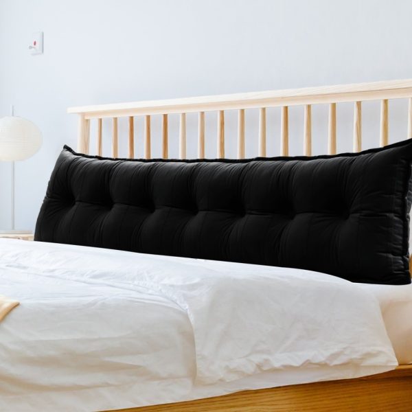 Oversized Flat Body Pillow Velvet Black - Image 14