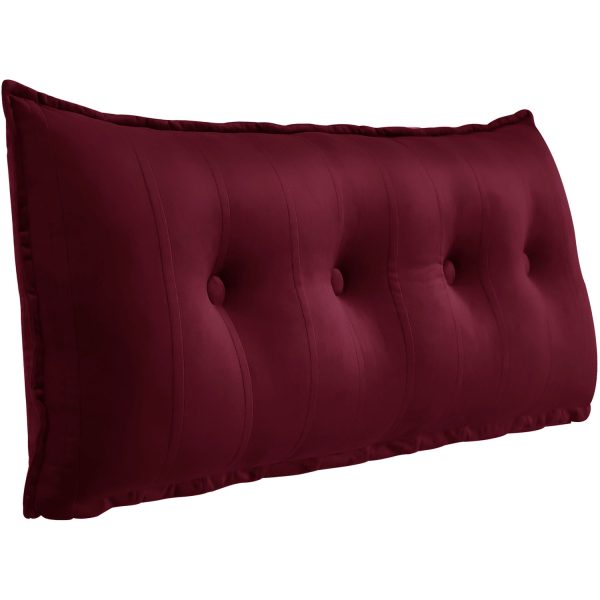 Reading Body Pillow Velvet Burgundy