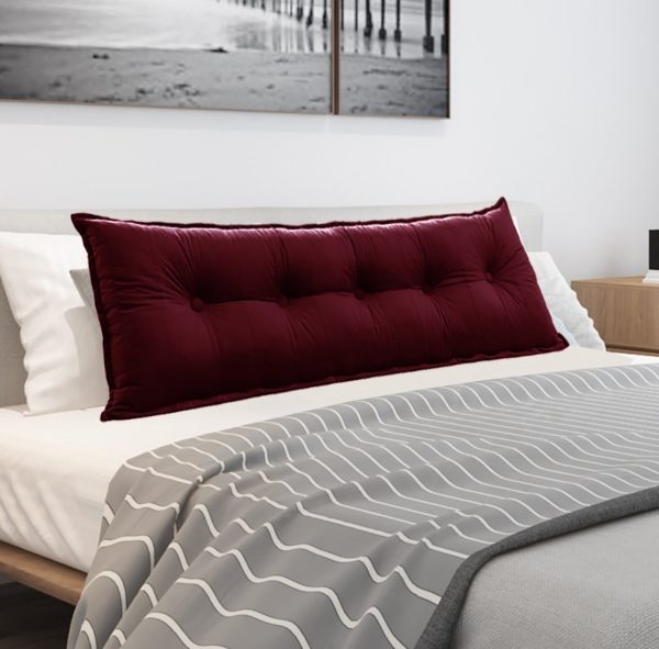 Reading Body Pillow Velvet Burgundy - Image 11