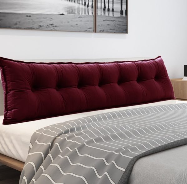 Reading Body Pillow Velvet Burgundy - Image 13