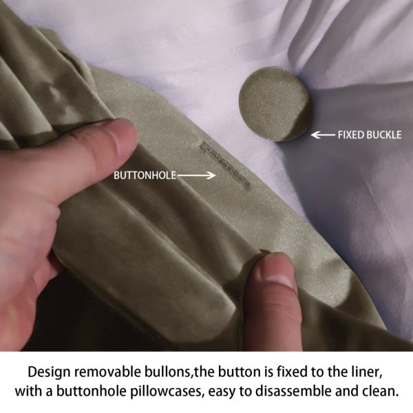Supportive Body Pillow Velvet Taupe - Image 8