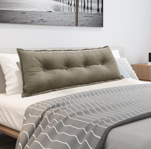 Supportive Body Pillow Velvet Taupe - Image 10